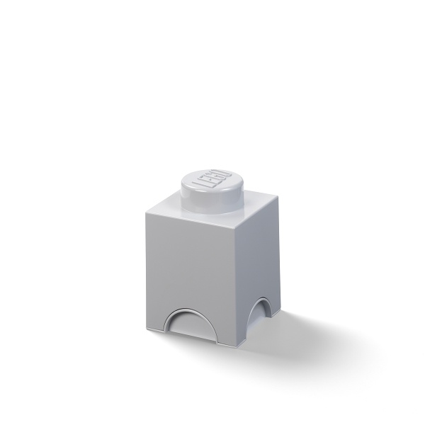 LEGO Storage Brick 1 Medium Stone Grey
