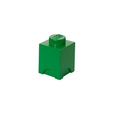 LEGO úložný box 1 - tmavě zelená