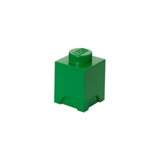 LEGO úložný box 1 - tmavo zelená