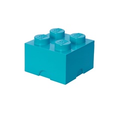 LEGO úložný box 4 - azurová