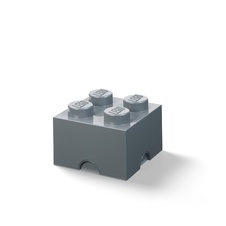 LEGO úložný box 4 - tmavo šedá