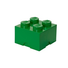 LEGO úložný box 4  - tmavo zelená