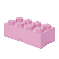 LEGO úložný box 8 - svetlo ružová