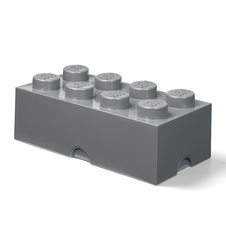 LEGO úložný box 8 - tmavo šedá