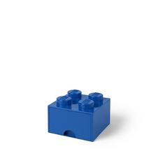 LEGO úložný box 4 so zásuvkou - modrá