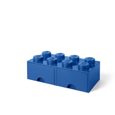 LEGO úložný box 8 so zásuvkou - modrá