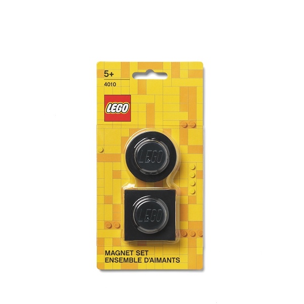 LEGO magnetky, set 2 ks - čierna