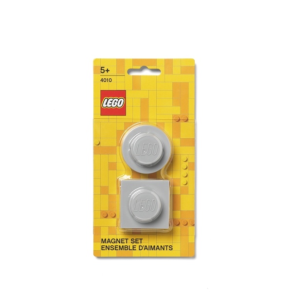 LEGO Magnet Set, 2 Pcs - Grey