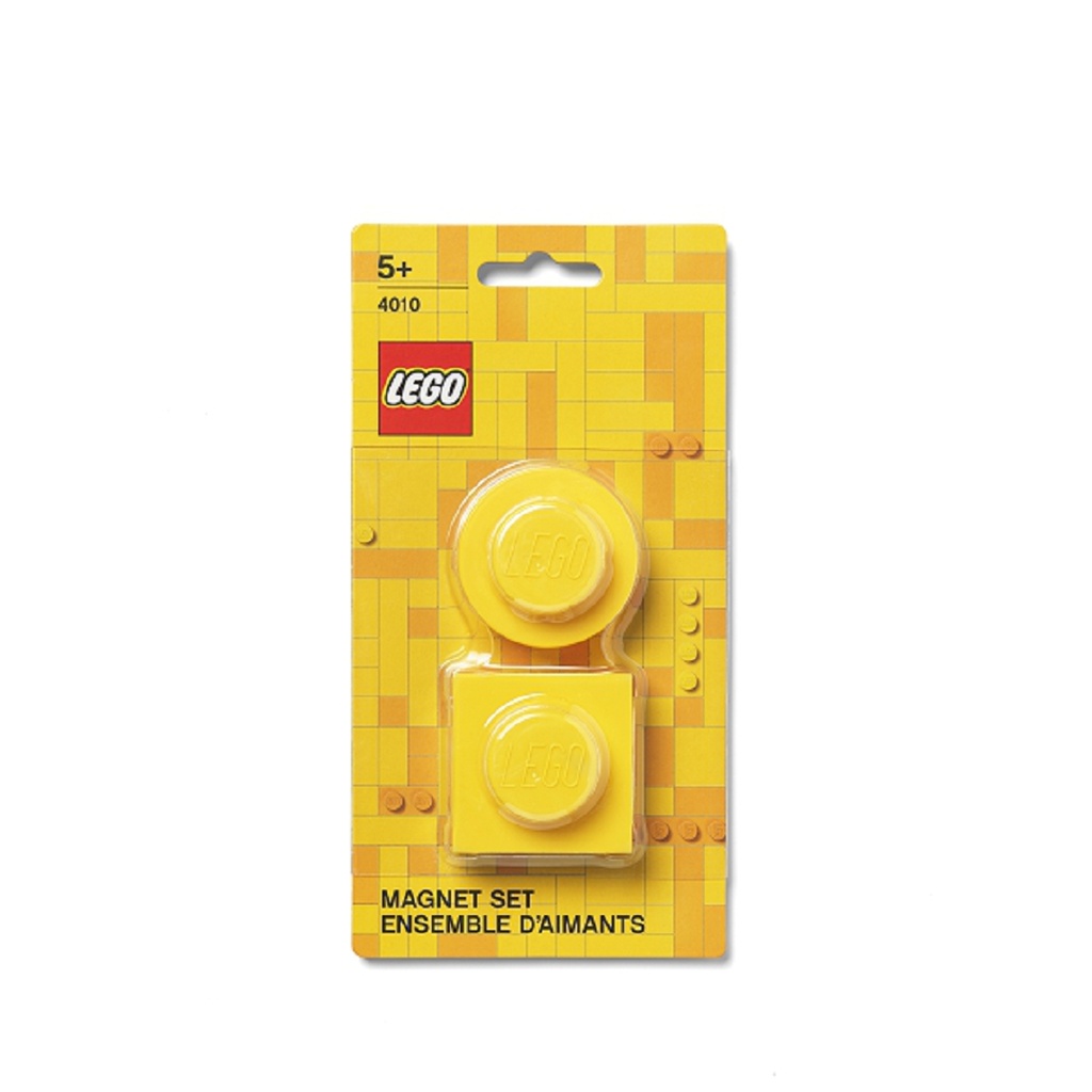 LEGO magnetky, set 2 ks - žlutá