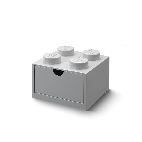 LEGO Desk Drawer 4 - Grey