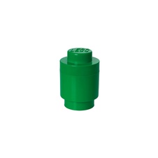 LEGO Storage Brick 1 Round - Dark Green