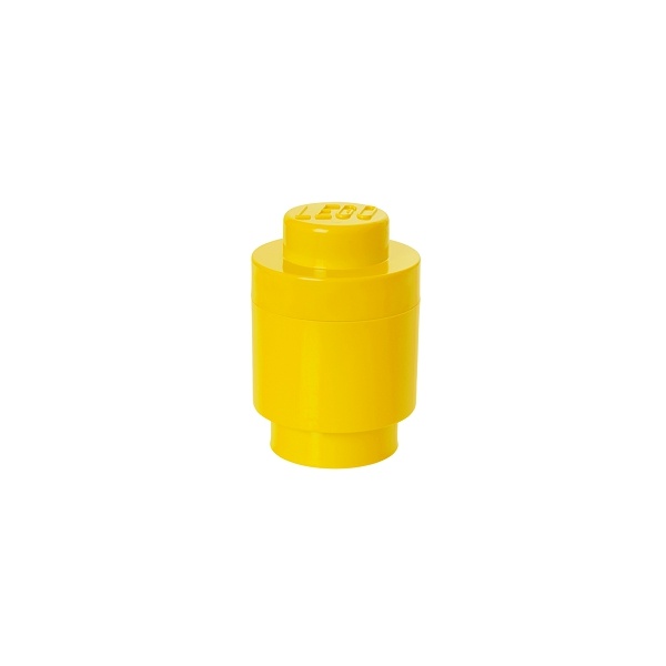 LEGO Storage Brick 1 Round - Yellow