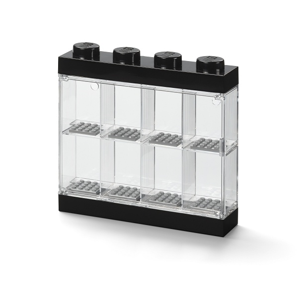 LEGO Minifigure Display Case 8 Figures Black