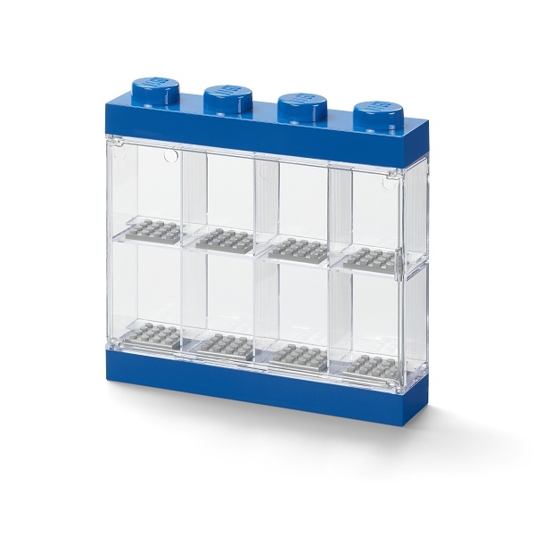 LEGO Minifigure Display Case 8 Figures - Blue