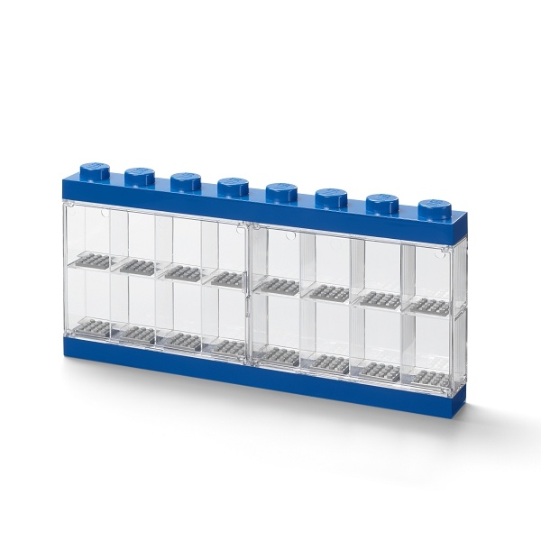 LEGO Minifigure Display Case 16 Figures - Blue