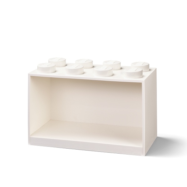 LEGO Brick Shelf 8 Knobs - White
