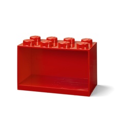 LEGO Brick Shelf 8 Knobs - Red