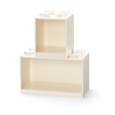 LEGO Brick Shelf, 2 pcs set - White