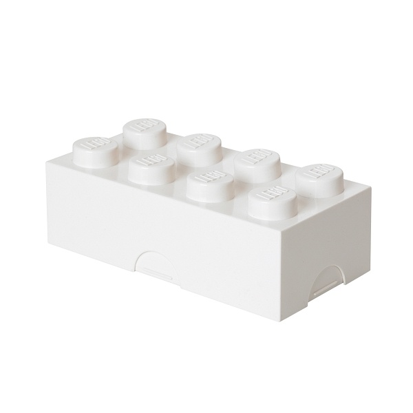 LEGO box na svačinu 100 x 200 x 75 mm - bílá