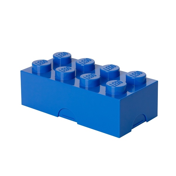 LEGO desiatový box 100 x 200 x 75 mm - modrá