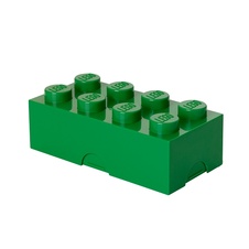 LEGO desiatový box 100 x 200 x 75 mm - tmavo zelená