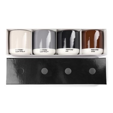 PANTONE Latte termo hrnček set 4ks - Warm Gray, Cool Gray, Brown, Black