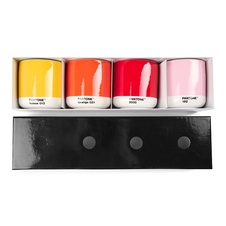 PANTONE Latte termo hrnček set 4ks - Yellow, Red, Orange, Light Pink