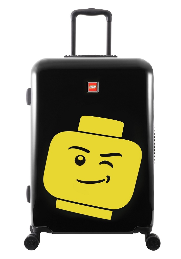 LEGO Luggage ColourBox Minifigure Head 24\" - Černý