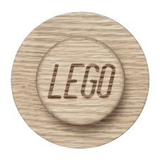 LEGO 1x1 Wooden Wall Hanger Set - Oak Soap Treated