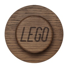 LEGO 1x1 Wooden Wall Hanger Set - Oak Dark Stained