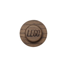 LEGO 1x1 Wooden Wall Hanger Set - Oak Dark Stained