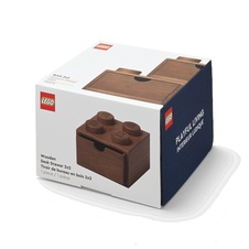 LEGO dřevěný stolní box 4 se zásuvkou (dub - tmavě mořený) - 40200902_3.jpg