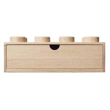 LEGO 2x4 Wooden Desk Drawer - Oak Soap Treated