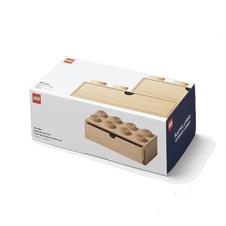 LEGO 2x4 Wooden Desk Drawer - Oak Soap Treated