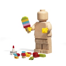 LEGO drevená figúrka (svetlé drevo)