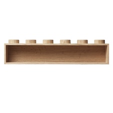 LEGO 1x6 Wooden Book Rack - Oak Soap Treated