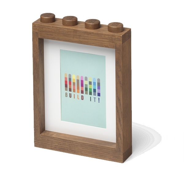 LEGO 1x4 Wooden Picture Frame - Oak Dark Stained