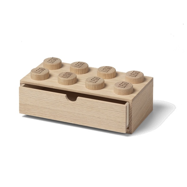 LEGO dřevěný stolní box 8 se zásuvkou (dub - ošetřený mýdlem) - 40210901_1.jpg