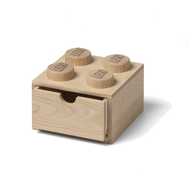 LEGO dřevěný stolní box 4 se zásuvkou (dub - ošetřený mýdlem) - 40200901_1.jpg