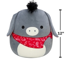 SQUISHMALLOWS Jason the Donkey with Bandana, 30 cm