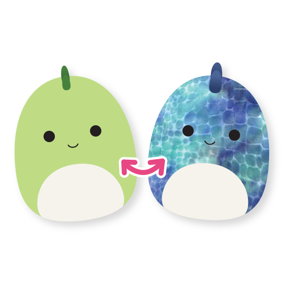 Blue dinosaur squishmallow top