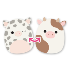 SQUISHMALLOWS Flip-A-Mallow Pig/Cow