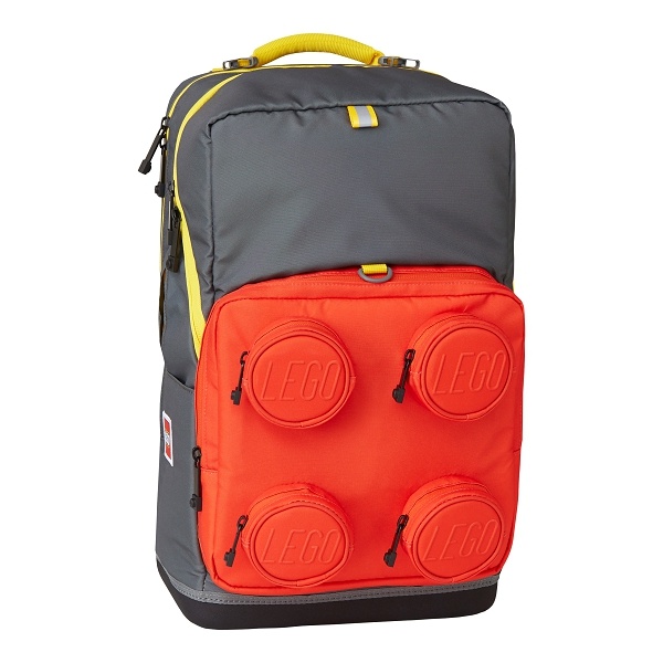 LEGO Titanium Red Signature Maxi Plus School Bag 2 PCS set