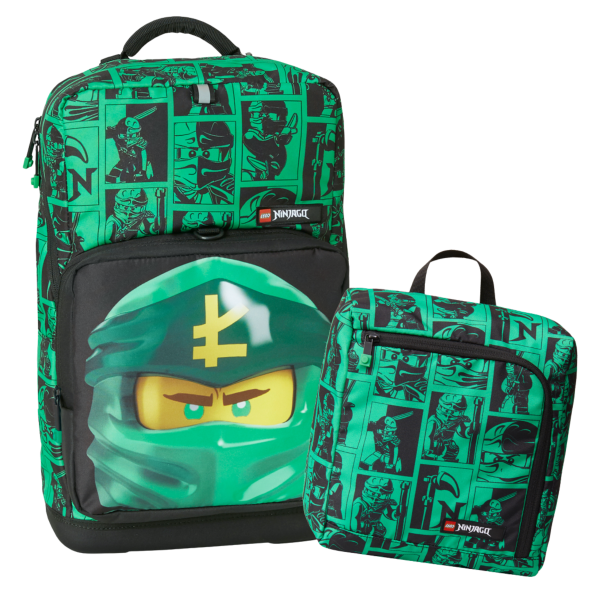 LEGO Ninjago Green Optimo Plus - School Bag, 2 PCS set