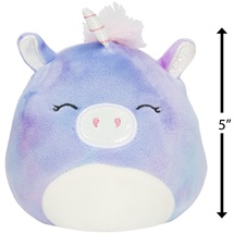 SQUISHMALLOWS Flip-A-Mallow Blue Textured Dragon/Tie-dye Unicorn