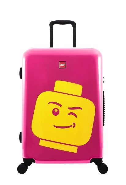 LEGO Luggage ColourBox Minifigure Head 24" - LEGO®Minifigure Head, Berry