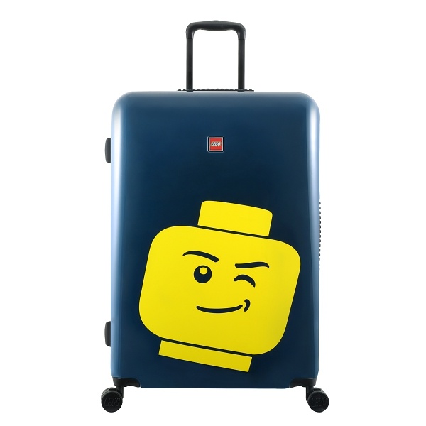 LEGO Luggage ColourBox Minifigure Head 28" - Námornická modrá