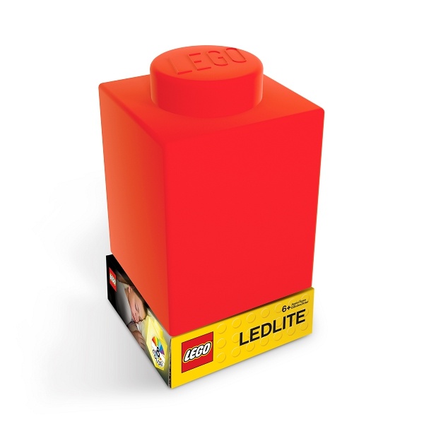 LEGO Classic 1x1 Silicone Brick 1000% Nitelite - RED