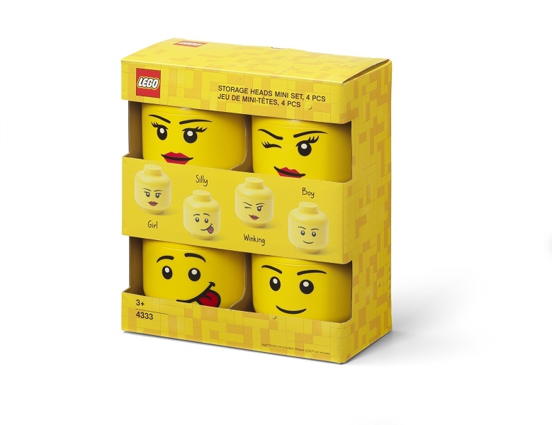 LEGO Storage Head (mini) 4 Pcs set