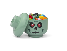 LEGO Storage Head (small) - Green Skeleton